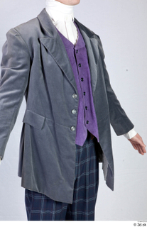  Photos Man in Historical suit 9 19th century Historical clothing blue jacket purple vest upper body 0010.jpg